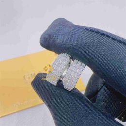 New Design Pass Diamond Tester Gra Certificaten Iced Out Earring Man Vvs Moissanite Hip Hop Earring Hoop Earring