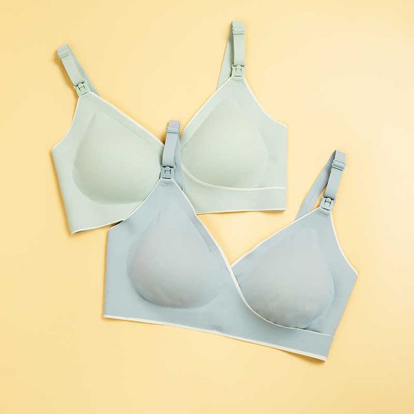 Nuevo diseño Embarazo Cierre frontal Alambre Maternidad Bra Cómodo Push Up Lactancia Materna Sujetador de enfermería para mujeres Y0925