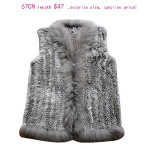 Diseño Chaleco de piel real Cuello de piel de perro de mapache Chaleco Chaleco de piel de conejo de punto natural Gilet para mujeres al por menor / al por mayor Gilet T191118