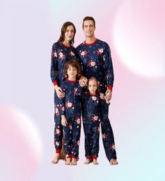 Nuevo diseño de santa Claus pijamas a juego de pijamas navidad para niños
