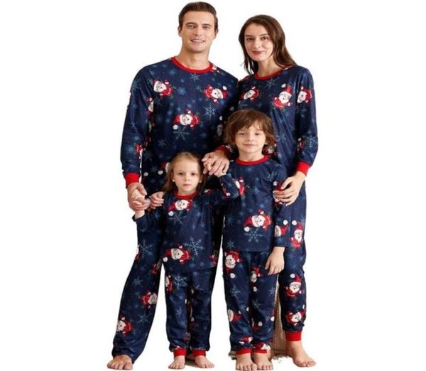 Nuevo diseño de pijamas de Papá Noel, pijamas familiares de Navidad a juego, ropa de dormir para niños y niñas, pijamas para niños, ropa de dormir para padres, pijamas para parejas8295691