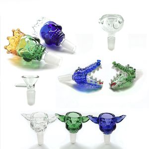 Nouveau design Smoking Bowl pièce accessoires 14mm 18mm adaptateur mâle bols en verre joint pour narguilé fumer bécher bong pour bongs de conduite d'eau en verre