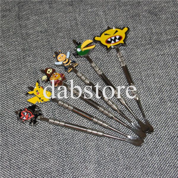 Nuevo diseño de acero inoxidable dabber tool dab nail para idea para sartén 6 tipos de diseño, soporte de compra híbrida