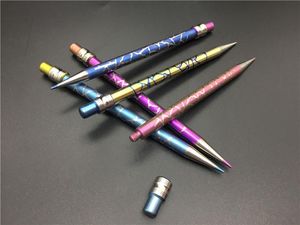 Nouveau design Titanium Dab Tool Domeless Crayon de couleur Titanium Nail avec Titanium Dabber pour les conduites d'eau en verre sans dhl