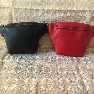 Nouveau Design sac de taille noir peau de vache coeur taille sacs portefeuille femmes rouge taille sac à bandoulière sacs à bandoulière # G58158G261u
