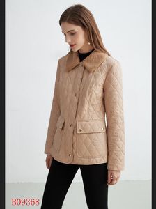 nouveau design femmes mode coton veste rembourrée manteau col en fourrure avec poche B9368F300 taille S-XXL