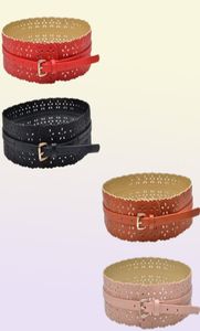 NIEUW Design Damesriem Fashion Pu Leather Lady Hollow Flower Breide Taillband Woman Belts For Dress Cinturon Mujer9005534