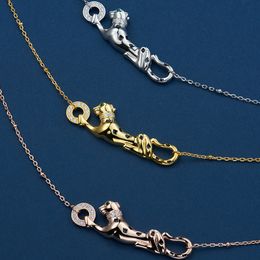 Nouveau conçu mode luxueux guépard léopard collier femmes hommes chaîne épaisse bracelet punk argent plein diamants boucle d'oreille bijoux de créateur Lie-6021666
