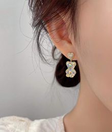 Nouveau design coréen ins style mignon ours amour boucles d'oreilles femme 2022 nouvelle mode à la mode allmatch tempérament boucles d'oreilles6132587
