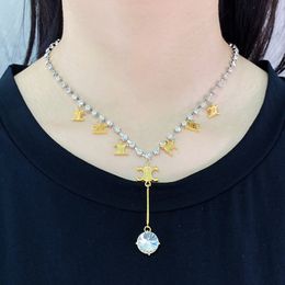 Collier pendentif d'amour de perles TRIOMPHE en laiton avec cerceaux d'oreille en or pour femmes, bijoux de créateur HI899, nouveau design