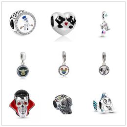 Nouveau Designer 925 En Argent Sterling De Luxe Perles En Vrac Perles Bouchon De Bouteille Crâne Pendentif Bracelets Original Fit Pandora Charms Bijoux De Mode DIY Cadeaux pour Femmes