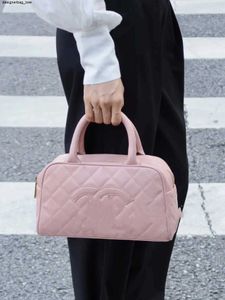 Nouveau sac de créateur Caviar Bowling sacs sac à main de luxe Boston mode médiévale décontracté pochette rose jaune