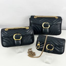 Designer tas mode schoudertassen luxe handtassen hoogwaardige dames kruislichaam klassieke tote 3 maten luxe kwaliteit echt leer met serienummer tas