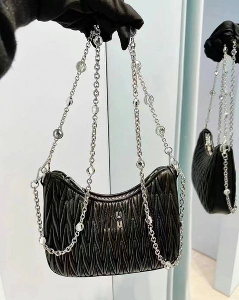 Nuevo bolso de diseñador MM moda Piel de cordero exquisito temperamento elegante bolso de hombro a juego bolso de axila de viaje de alta calidad