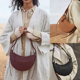 Nuevo bolso de diseñador Numero Dix, bandolera de grano completo, bolso de lujo, bolso de cuero de lichi, bolso de media luna, billetera para mujer
