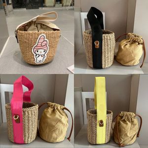 Nouveau sac de créateur petit panier boisé de la mode de mode de mode de paille de paille