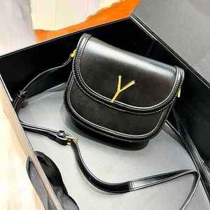 Nieuwe designer tas vintage lederen zadeltas Men'bag Zwart mode schoudertas Crossbody elegante flipbag mini hoogwaardige dames tassen handtas portemonnee