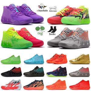 Nouveaux chaussures de basket-ball de concepteur Mb.01 Lamelo Ball Buzz City Rick Galaxy Unc Rock Ridge Volt Blast Hommes Femmes Entraîneur Baskets En Plein Air Formateurs Taille 12