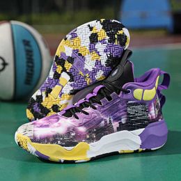 Nouveau Designer Basketball Chaussures Jeunes Baskets Respirantes Femmes Hommes Mid-Top Casual Baskets De Sport Rouge Violet Bleu Vert