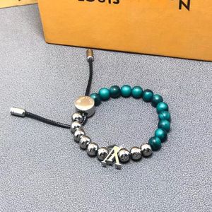 Nouveau créateur de bracelet perlé brins pour femmes et hommes mode argent en pierre courte de cordes pendantes Bracelets filles fête des femmes bijoux