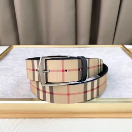 Nuevo cinturón de diseñador para hombre cinturones de lujo para hombre Moda oro plata hebilla cintura para mujer Cinturones clásicos ancho 3.5 cm cabeza rayada de doble cara casual