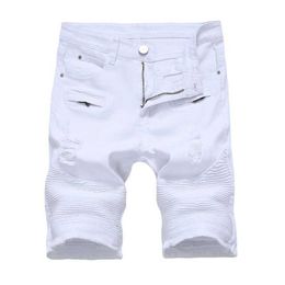 Nuevo diseñador Black White Men Jeans Mascos machos informales pantalones para hombres Fit delgada