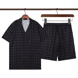 Nouveau concepteur chemises de bowling hommes mode fleur hawaïenne chemise d'affaires en soie chemises décontractées hommes coupe ajustée à manches courtes robe t-shirt