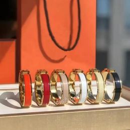 Nieuwe designer armband luxe sieraden armband titanium staal 18k goud vergulde dames armband mode heren paar manchetknopen armband klassiek 12 mm brede armband