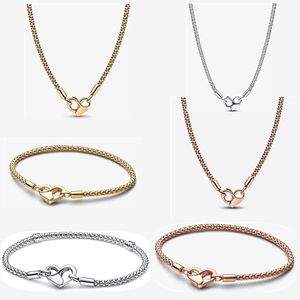 Nouveaux bracelets de créateurs Collier pour femmes Bijoux Amour Boucle Pendentif DIY Fit Pandoras Bracelet Colliers Mode Cadeaux de fête de fiançailles avec boîte