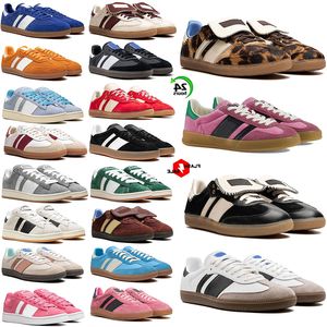 Nouveau designer Campus Chaussures Sneakers décontractés Leopard Pays de Galles Bonner Rose Green beige noir blanc gum gris gris mens intérieure en daim intérieur