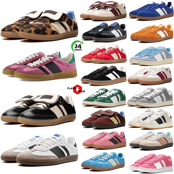 nuevos diseñadores zapatos para campus zapatillas casuales leopardo rosa verde color negro negro goma gris entrenadores para hombres plataforma deportiva al aire libre zapatillas de tenis talla 5-11