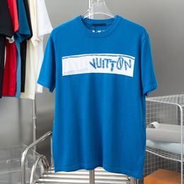 Nouveau Designer Casual Knitwear T-shirts Hommes Femmes Classique Lettre Impression Chemises Mode T-shirt Été Paris Coton Tops Tee