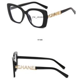 Nuevo diseñador Chanells Gafas Sun Gafass Black Black Grueso para mujeres Avanzadas en estilo Fashion Personal Spicy Girl Cat Eye Chanells 9994