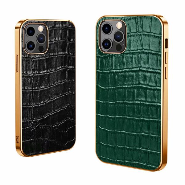 Étui en cuir motif Crocodile de luxe pour iphone 15 15Pro 15ProMax 14 14Pro 14Plus 14ProMax 13 13Pro 13ProMax 12 11 Pro XR, coque arrière pour téléphone