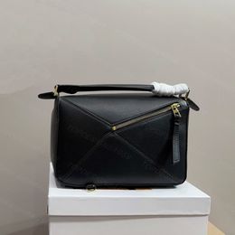 Nieuwe Designer Crossbody Fashion Bags For Women Puzzles Stijl Lychee Patroon Lederen schouderband Lady Luxe onderarm handtas Classic Top Tote Bag