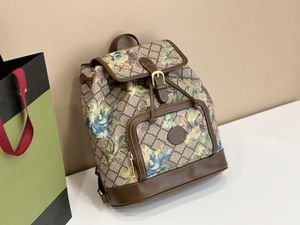 Nouveau sac à dos design de haute qualité sac à dos à motif de fleurs universel pour hommes et femmes taille 26cm