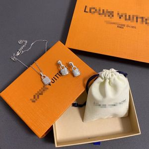 Boucles d'oreilles en or pour femmes, nouveau Design de styliste, collier de luxe avec lettre L, bijoux cadeaux pour femmes