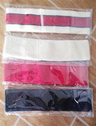 Nouveau bandeau élastique de designer pour les femmes et les hommes Green and Red Striped Hairs Bands Scarf Scarf Headraps Gifts235T9300118