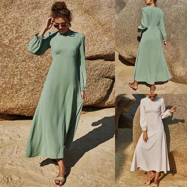 Nouveau designer vêtements ethniques Ramadan Abaya Dubaï Turquie Arabe Muslim Hijab Dress Islam Robes d'été Abayas pour femmes robe femme vestido de mujer