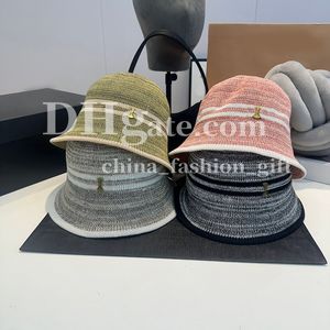 Nouveau design chapeau de pêcheur été creux chapeau respirant mode chapeaux tricotés à la main en plein air décontracté chapeau de soleil vacances chapeau de protection solaire