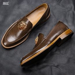 Nuevo diseñador con fring amerikaanse stijl hombre casual de schoenen comfortabele mode luxe schoenen gran fiesta y zapatos de boda A9
