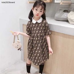 Nouveau Designer Filles Robes Bébé Fille Vêtements D'été À Manches Courtes Robe Enfants Lettre Vêtements Bébé Enfants Robe De Soirée