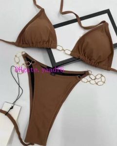 Nieuwe Designer high -end dames badmode zwempak prd bikini strand romantische sexy strass klassieker g letter trendy b6