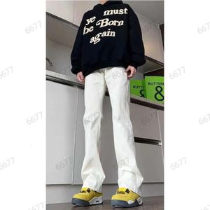 Nouveau Jean design homme pantalon haut de gamme haut de gamme jambe droite Micro pantalon évasé jean Baggy
