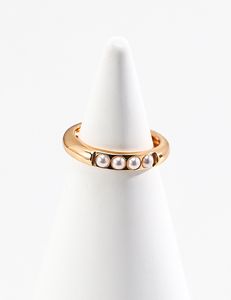 Nouveau designer bijoux marque tendance sterling argent shell perle ring ring