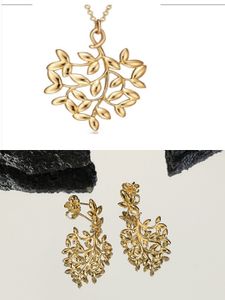 nieuwe Designer blad vrouwelijke gouden kettingen voor vrouwen zilveren trendy Hanger set mode-sieraden moeder Valentijnsdag cadeau voor vriendin accessoires groothandel geschenken