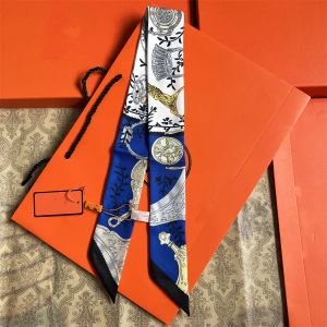 Nouvelle lettre de créateurs Imprimer une écharpe en soie de créateur de créateurs de chantier pour femmes Sac à manche à manche à palette Paris Backpack Buggage Ribbon Headscarf 130579