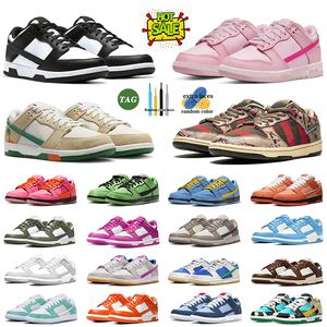 Nouveau bas en cuir Panda chaussures de course Designer pour hommes femmes The Powerpuff Girls Jarritos Freddy Krueger Triple rose plate-forme Skate OG baskets formateurs taille 13