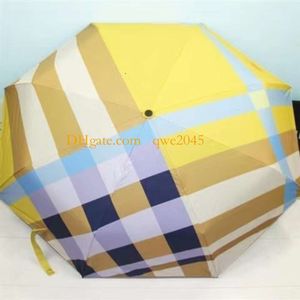 Nouveau designer de luxe grands parapluies pliants coupe-vent coloré triple flamant inversé 8 côtes doux cadeau créatif décoration de la maison
