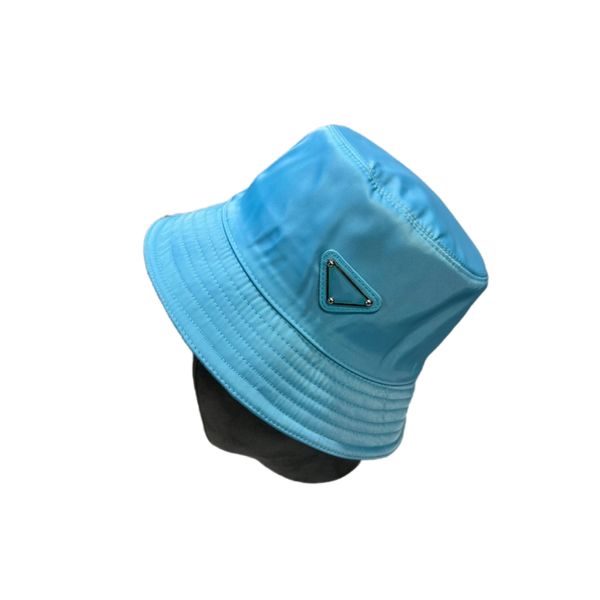 Nuevo diseñador Luxury Bucket Hat Expedition Casquette Summer Prads sombreros Amarillo azul marca de moda para mujer para hombre Gorra de béisbol al aire libre triángulo Sombreros